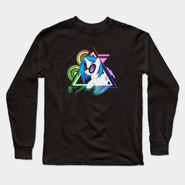 Glowing Bass - DJ PON3 Long Sleeve T-Shirt by Brony Designs